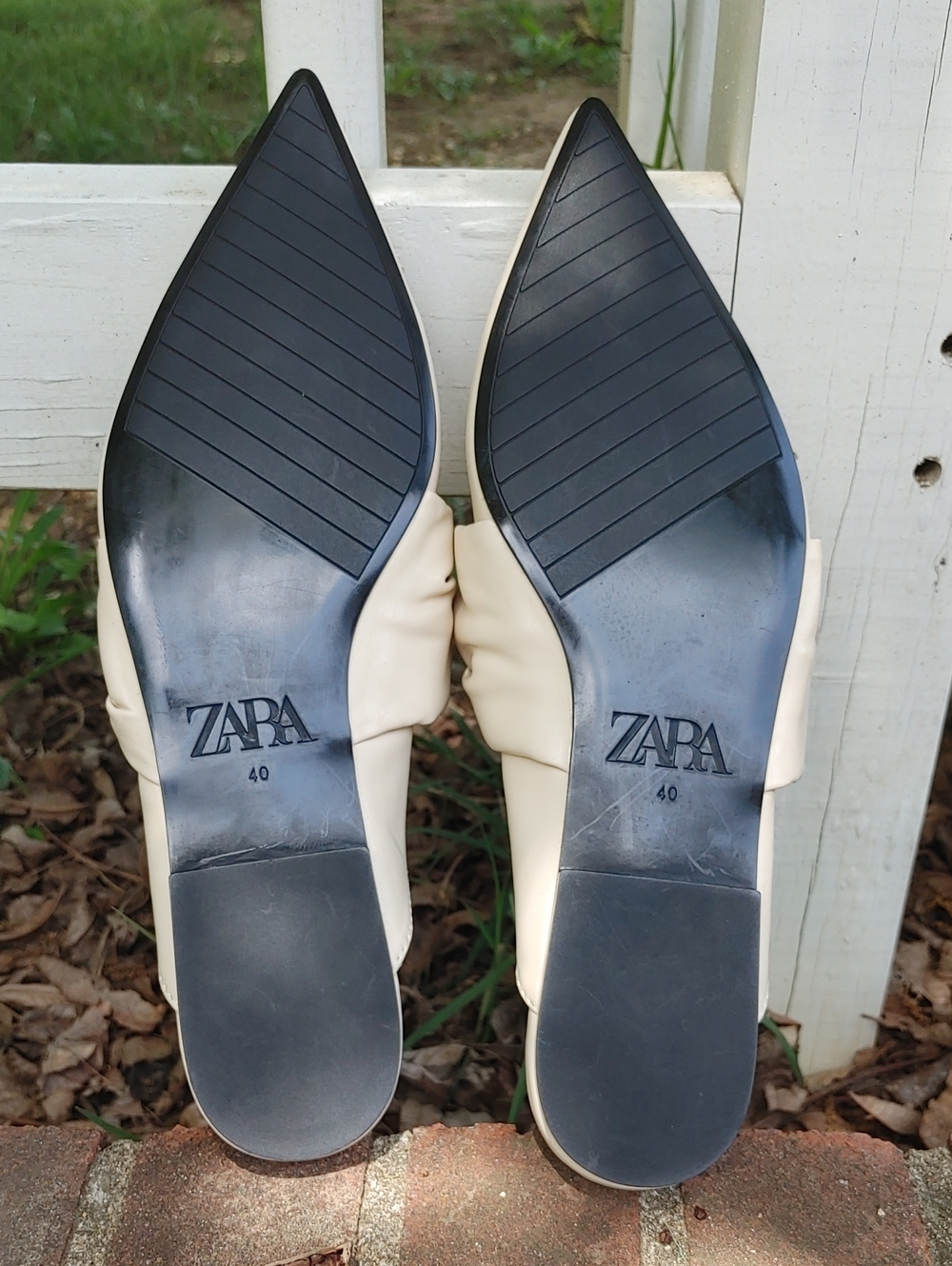 Zara Pointed Toe Bow Mule Flat Size 10 (949) - Picture 5 of 8